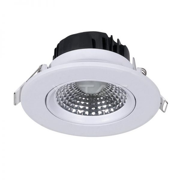 5W LED apvalus šviestuvas , baltas, 6400K (šaltai balta)