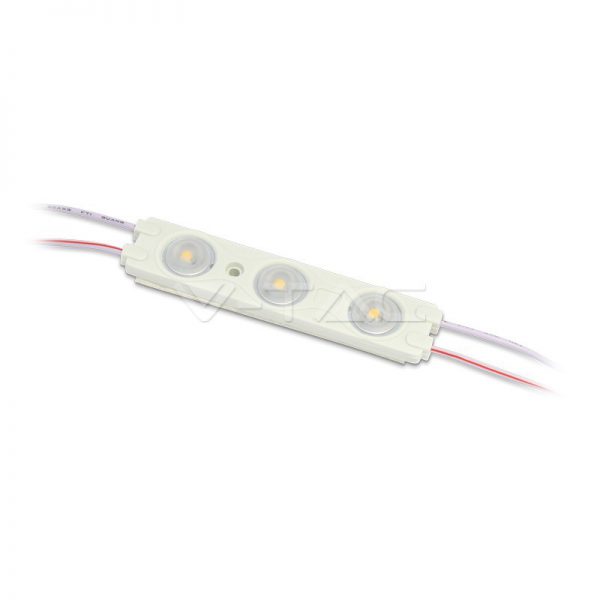 LED Modulis 1.5W, 3SMD , IP67, SMD2835, 6400k šaltai balta