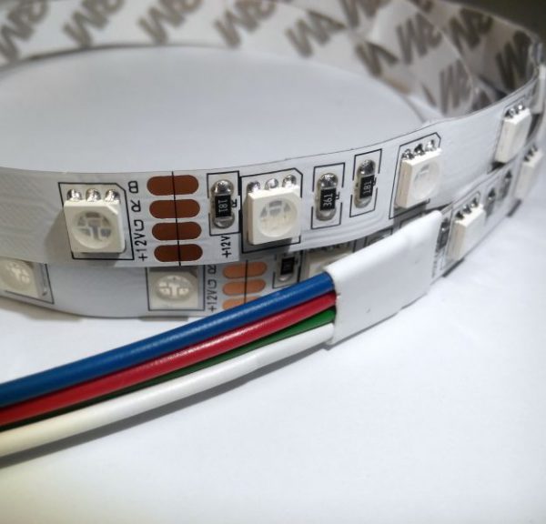 10W/m LED juosta SMD5050, 60 LED/m, RGB, 12V