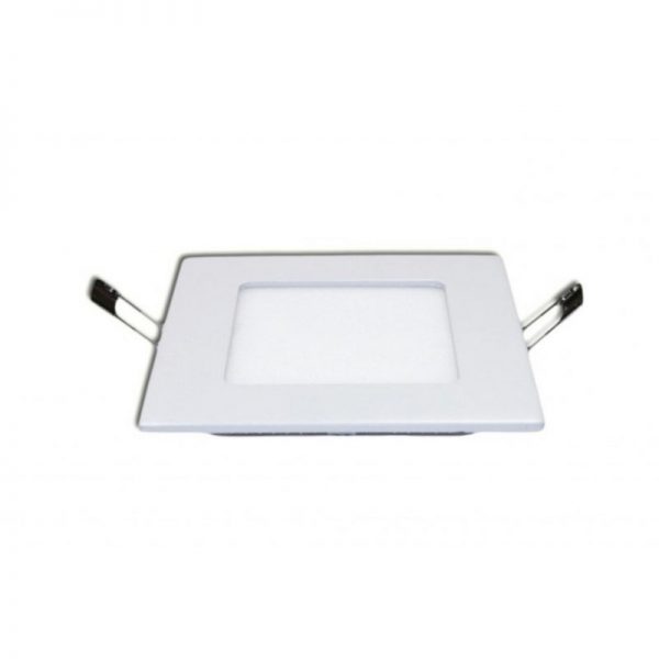 6W LED įmontuojama panelė, kvadratinė, su maitinimo šaltiniu, (3000K) šiltai balta..!!!AKCIJA!!! Buvo 5.60 eur
