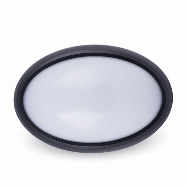 8W Kupolo tipo juodas šviestuvas,IP66, V-TAC, 3000K (šiltai balta)