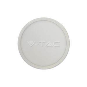 18W LED paviršinė panelė V-TAC, PREMIUM (LED SMD), apvali, (3000K) šiltai balta