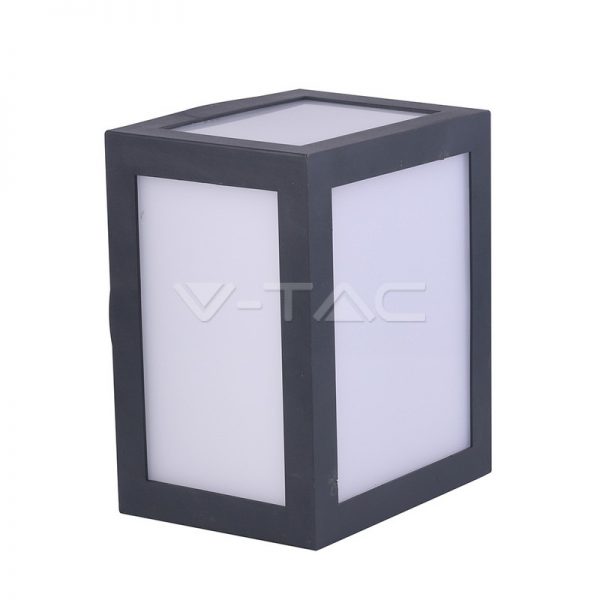 12W LED sieninis šviestuvas V-TAC, pilkas, IP65, 4000K (natūraliai balta)