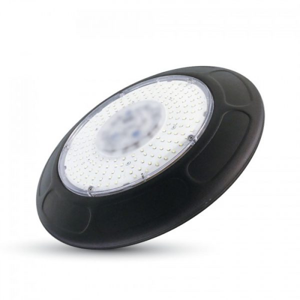 100W LED sandėlio šviestuvas UFO, A+  ,V-TAC, juodas, (6400K) šaltai balta