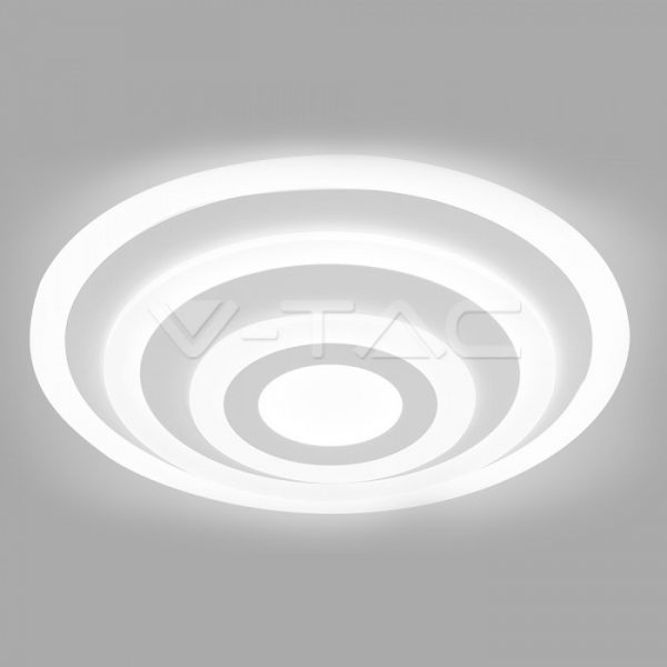 85W LED paviršinis šviestuvas V-TAC, 3 žiedų, dimeriuojamas, 4000K (natūraliai balta)