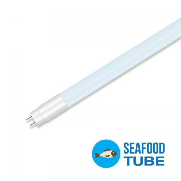 18W LED lempa T8 V-TAC 120cm, pritaikyta jūros gėrybių pramonei.