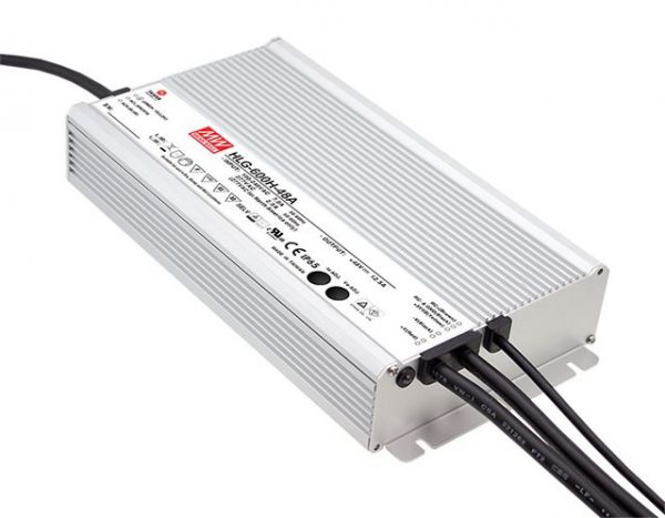 480W LED Maitinimo šaltinis Mean Well 24V IP67, dimeriuojamas