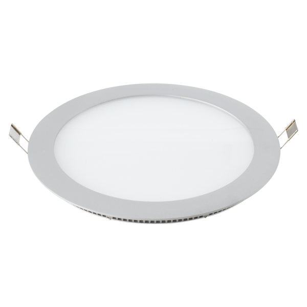 20W LED įmontuojama panelė, apvali (3000K) šiltai balta, su maitinimo šaltiniu.