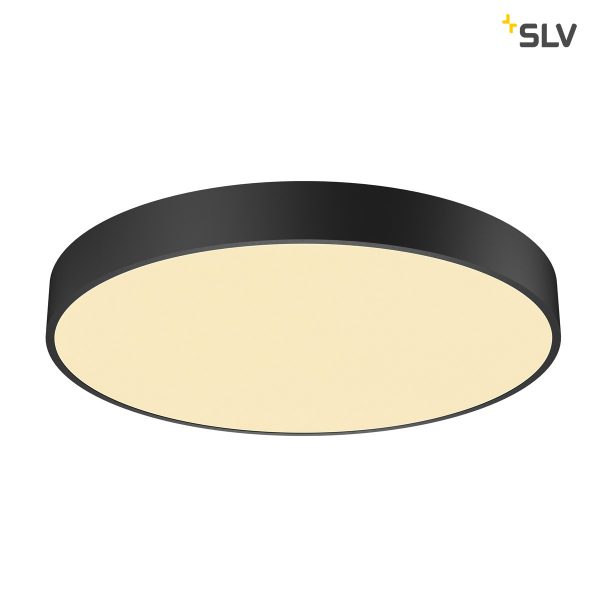 Paviršinis LED šviestuvas MEDO 60 CW, apvalus, juodas, 3000K, TRIAC