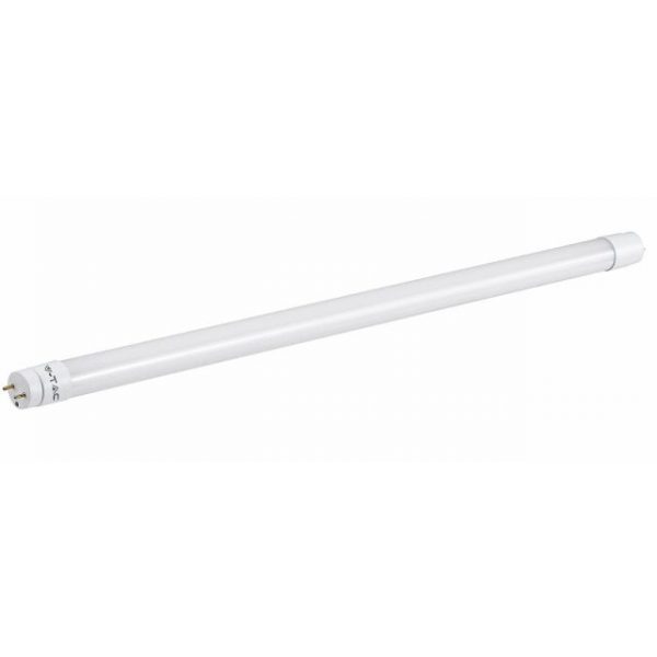 18W LED lempa T8 V-TAC 120cm, stikliniu matiniu dangteliu (Šviesos spalva: 6000K)
