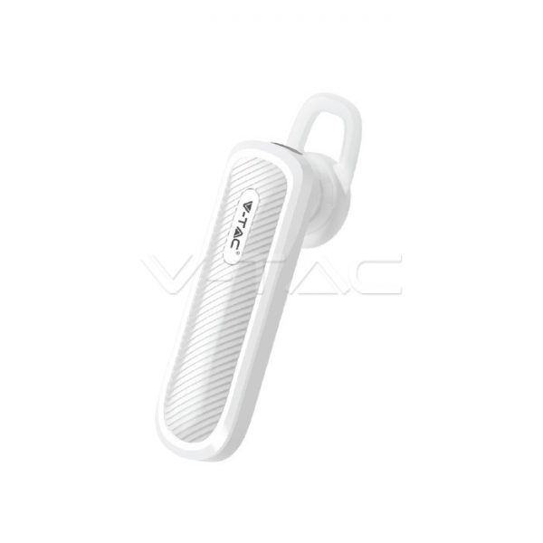 Bluetooth ausinė V-TAC, 70mAh, balta.