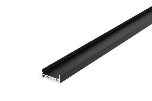 3m LED juostos profilio VARIO30-01, juodai anoduotas