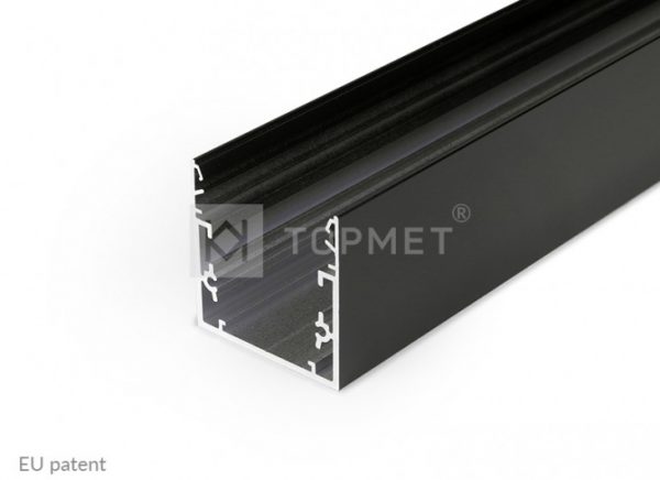 3m LED juostos profilio PHIL53, juodas