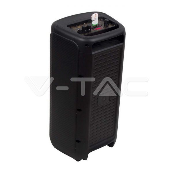 400W įkraunama kolonėlė su mikrofonu, nuotolinio valdymo pulteliu, RGB LED - Image 2