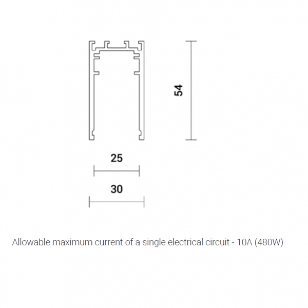 2M PAVIRŠINIS MAGNETINĖS SISTEMOS BĖGELIS SPECTRA LIGHTING INSIGHT, BALTAS - Image 2