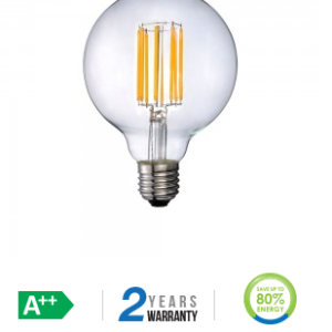 18W LED lemputė V-TAC, E27, filamentinė, 3000K (šiltai balta)