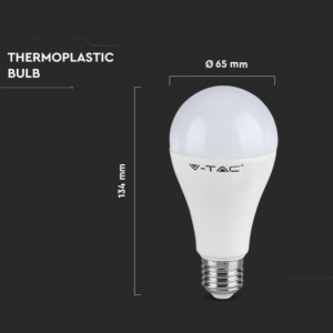 15W LED lemputė V-TAC Evolution, 6400K, E27, A65, 160lm/W