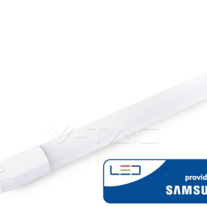 10W pasukama LED lempa T8 V-TAC 60cm, G13, nano plastikas, 6400K(šaltai balta), SAMSUNG LED chip