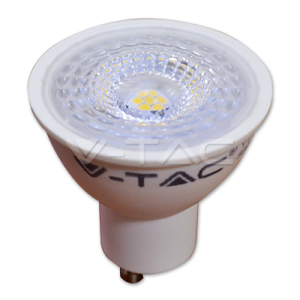 7W LED lemputė V-TAC, GU10, SMD, su lęšiu, (6000K) šaltai balta