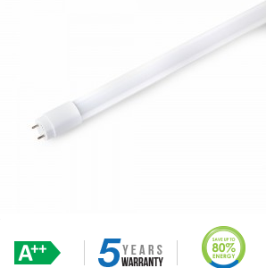 15W LED lempa T8, 150cm termoplastinė, 6400K (šaltai balta)