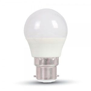 3W LED lemputė V-TAC B22 G45 LED, 2700K (šiltai balta)