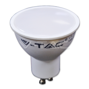 7W LED lemputė V-TAC, GU10 SMD, (3000K) šiltai balta, pritemdoma