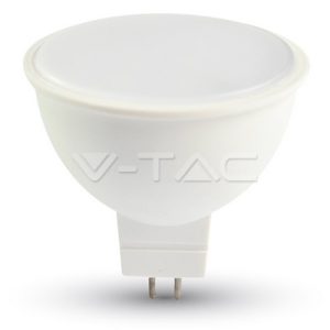 7W LED lemputė V-TAC, GU5.3, AC/DC,12 V, 4000K (dienos šviesa)