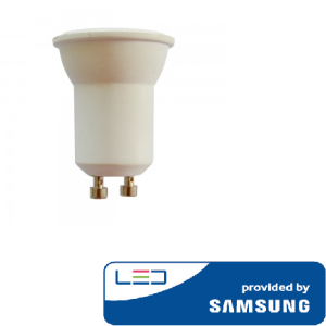 2W LED lemputė V-TAC, GU10, MR11, 3000K(šiltai balta), SAMSUNG LED chip