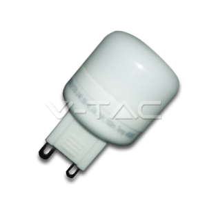 2W LED lempute V-TAC 230V, G9, (4500K) dienos šviesa
