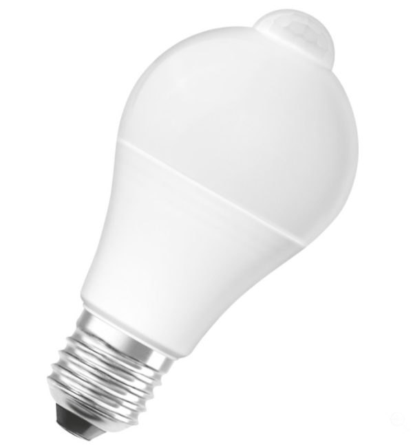 9W LED lemputė LED STAR MOTION, su judesio davikliu CLASSIC A, 2700K, E27