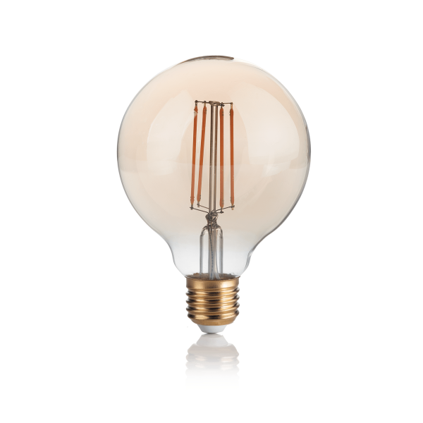 4W led bulb LAMPADINE E27, 2200K, chrome