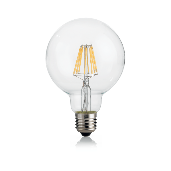 8W led bulb LAMPADINE E27, 3000K, gold color