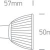 3W 230V,GU10, MR16 COB LED AC lemputė. Tinkama gyvenamąjai ir komercinei paskirčiai. - Image 2