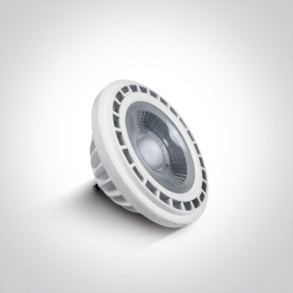 15W 230V, GU10, R111 SMD LED AC lemputė, dimeriuojama. Tinkama gyvenamąjai ir komercinei paskirčiai.