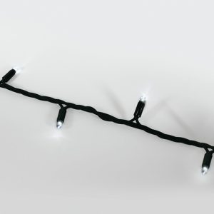 7W 230V, 100 LED lempučių girlianda, IP54. Tiekiama 10m ritiniais.