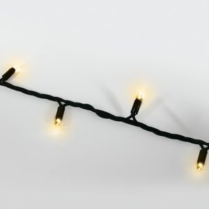7W 230V, 100 LED lempučių girlianda, IP54. Tiekiama 10m ritiniais.