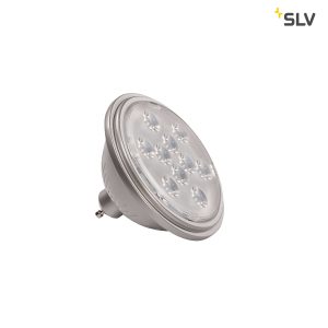 LED QPAR111 GU10 lemputė, 13°, sidabrinės spalvos/pilkas, 2700K, 730lm