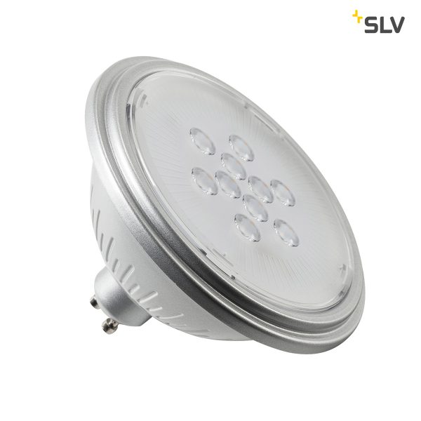 LED lemputė, QPAR111, GU10, 7W, 3000K 25° sidabrinės spalvos