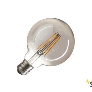 LED lemputė, G95, E27, 2700K, 280°, dimeriuojama, tamsintas stiklas