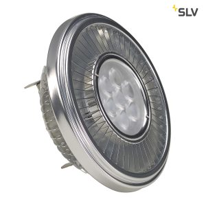 LED QRB111 šviestuvas, sidabrinės spalvos-pilkas, 19.5W, 30°, 2700K, dimeriuojamas