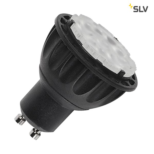 QPAR51 LED lemputė, dimeriuojamas, GU10, 3000K, CRI90, keičiama kryptis angle, juodas