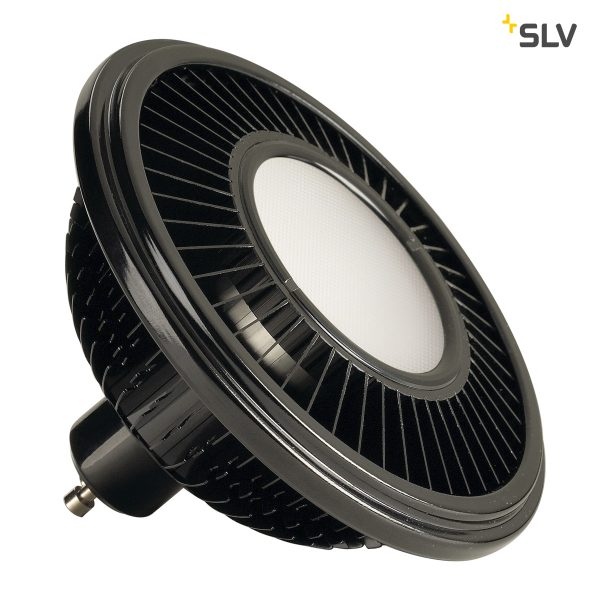LED ES111 šviestuvas, juodas, 17.5W, 140°, 2700K, dimeriuojamas