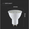 5W LED LEMPUTĖ V-TAC, GU10, 3000K - Image 2