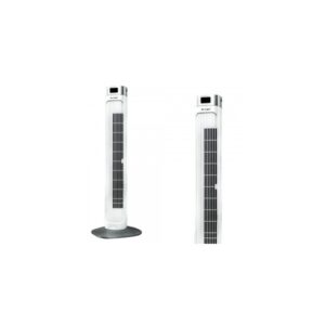 55W ventiliatorius V-TAC su temperatūros ekranu ir nuotolinio valdymo galimybe, baltas, 955mm.