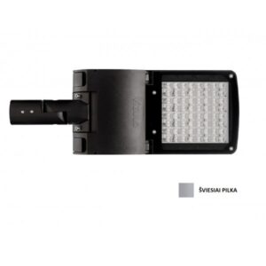 87W LED gatvės šviestuvas STORK LITTLE BROTHER, šviesiai pilkas, 3000K